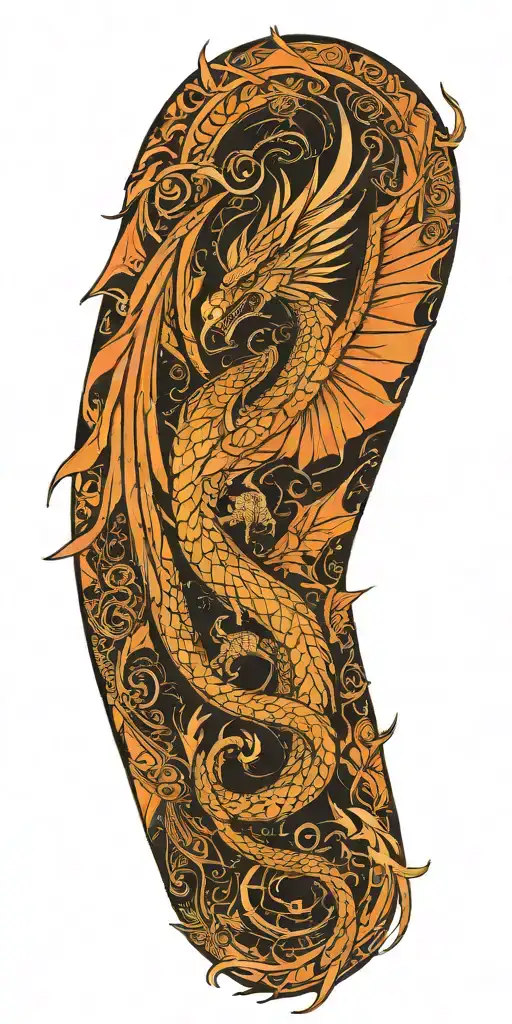 Dragon With Phoenix Wings