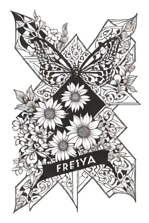 Combine The Symbolism Of Names Daisy And Freya