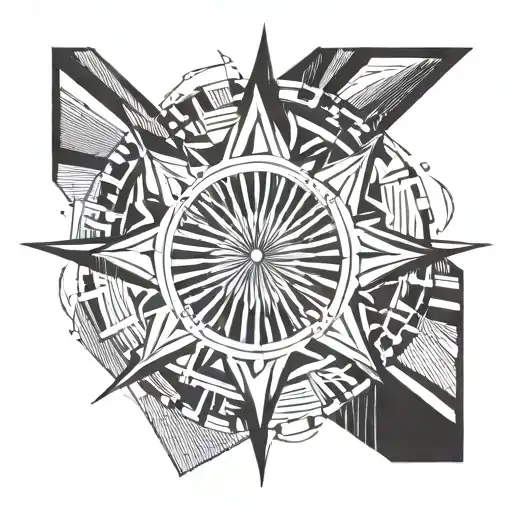 Single Line Simple Sun Design