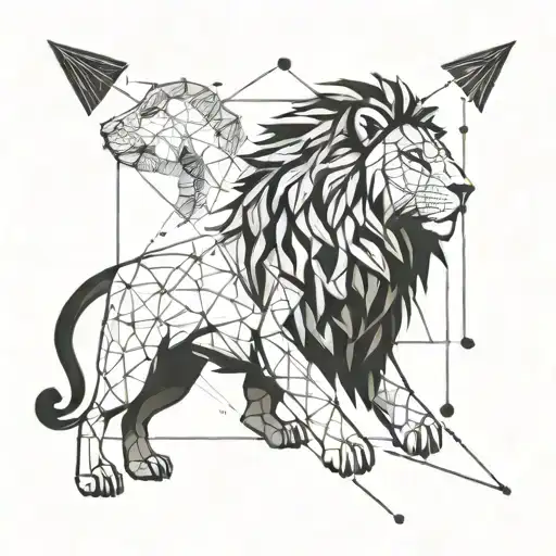 Lion Head Archer Leo Constellation