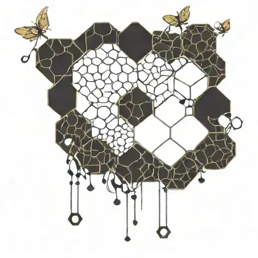 Honeycomb And Vine Intertwined