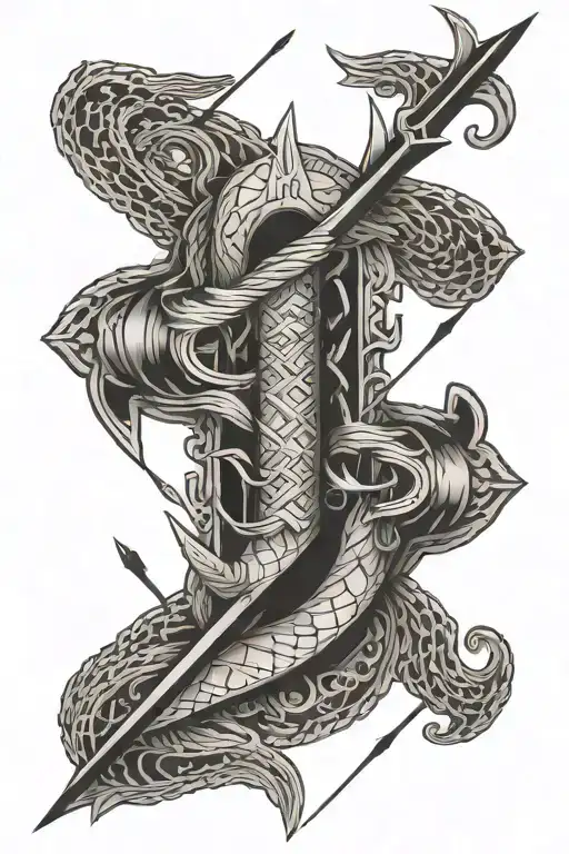 Snakehead And Arrow Piercing