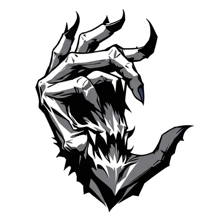 Demonic Hand Gripping Shoulder It Should Crawl