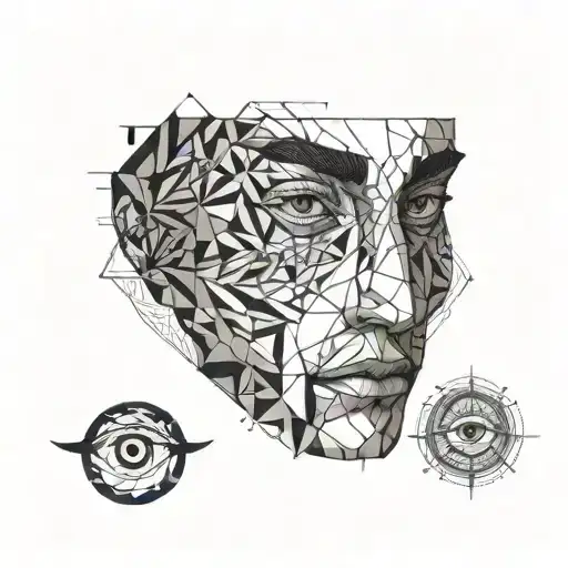 Tired Conceptual Male Eyes