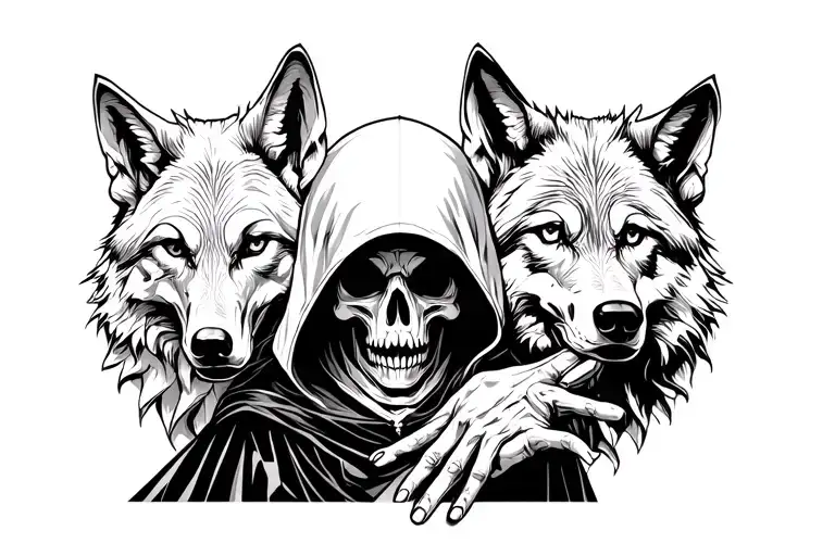 Grim Reaper Holing 3 Wolf's