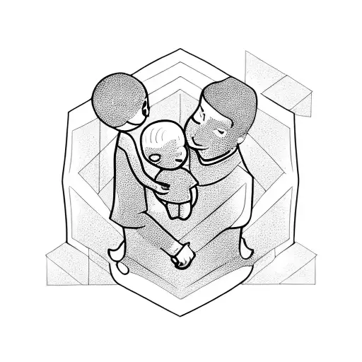 A Family With A Baby