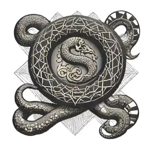 Moon Snake With Money