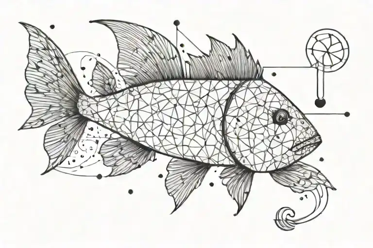 The Name Lexa With The Constellation Of The Fish In The Shape