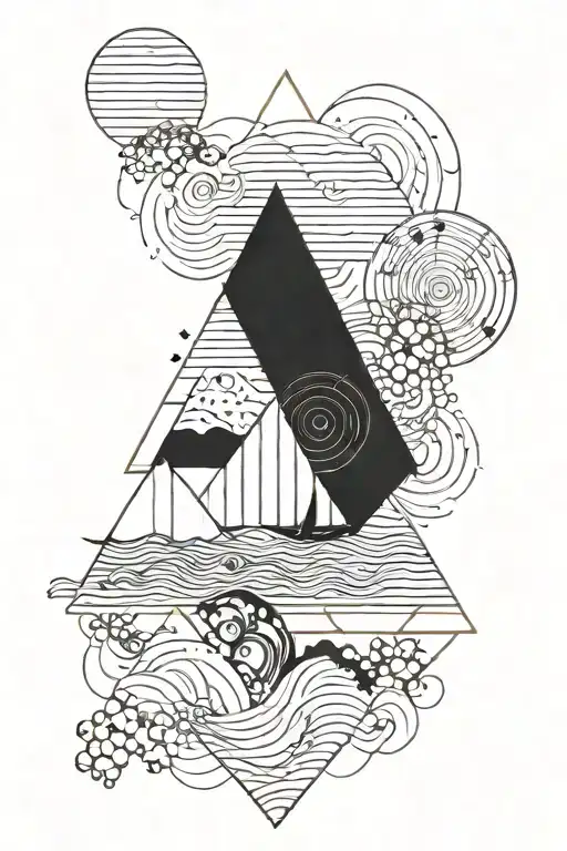 Minimalist Ocean Fine Line