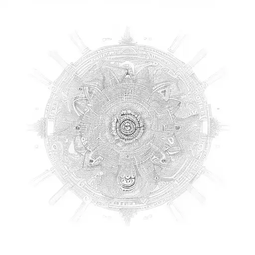 Neotraditional Circle Mandala