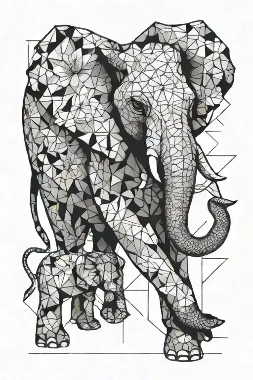 Elephant Freesia And Dog