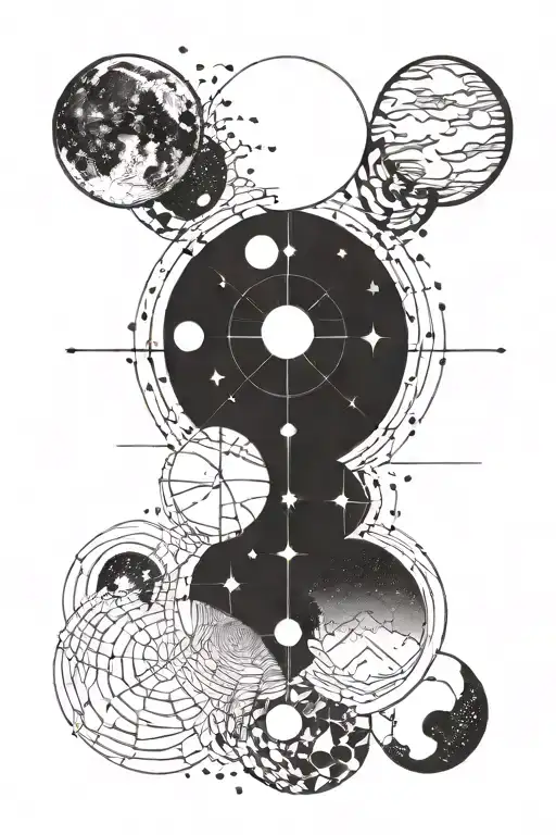 Moon Phases Going Vertical