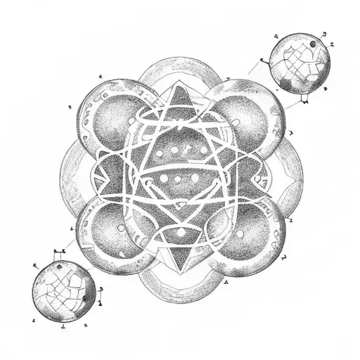 A Chemical Structure Of A Moon-shaped Molecule With A Radiation Symbol Incorporated