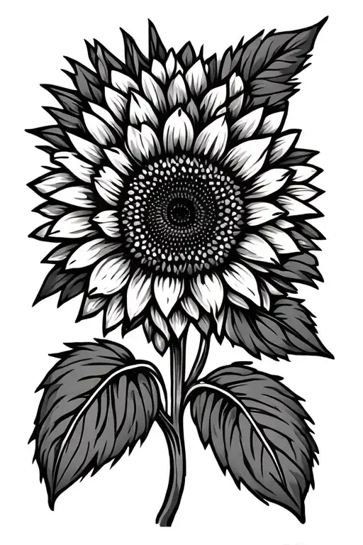 Sunflower With Sakura Flowers