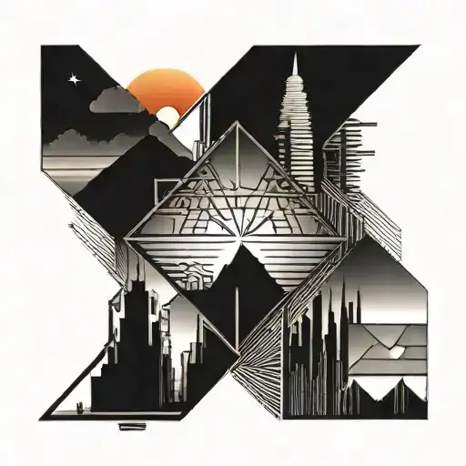 Sunset In The Background