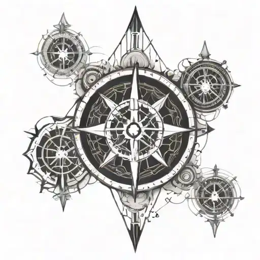 Compass And Hourglass