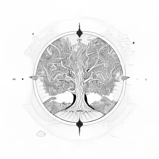 Tree Of Life With Shakras