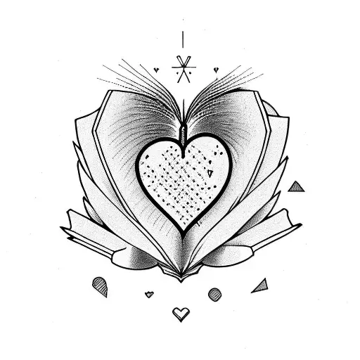 Heart Wirh An Open Book