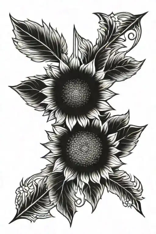 Sunflower With Arrow Piercing