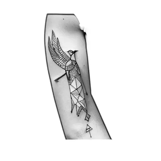 A Woman With A Bird On Her Arm