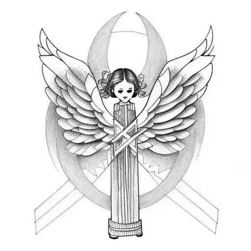 Angel With Cross