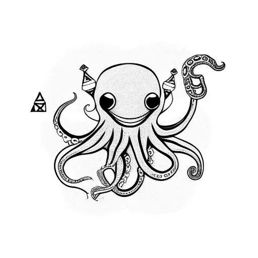 Octopus Playing Trumpet