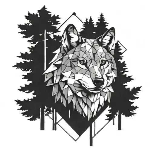 Wolf In Forest