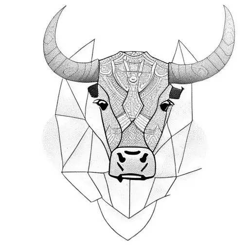 Bull With Only Head
