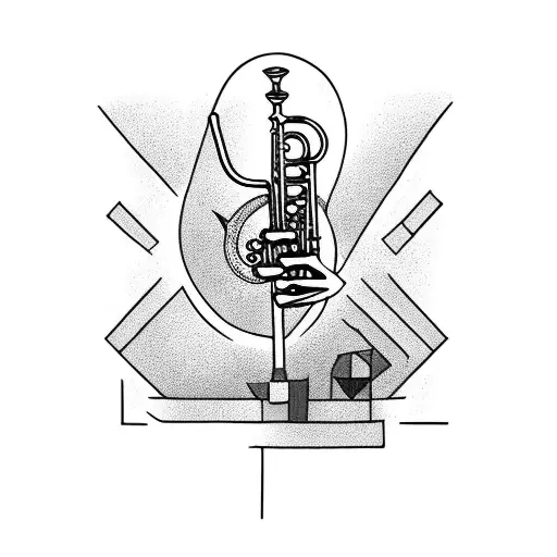 Frog Playing Trumpet