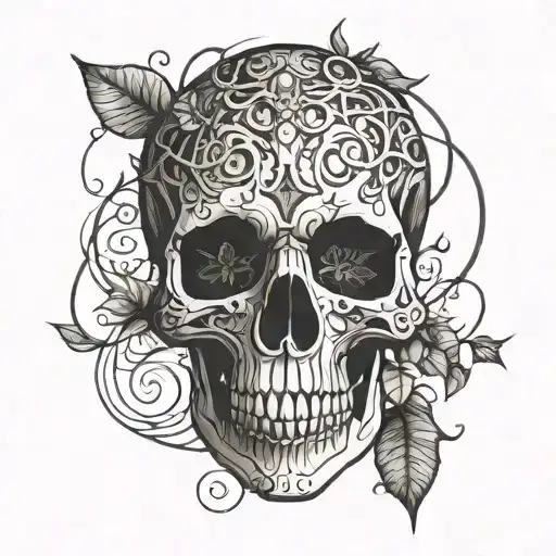 Skull And Vines