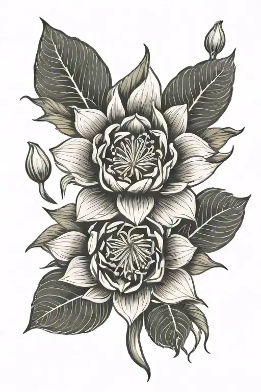 Snowdrop Rose Waterlily Holly