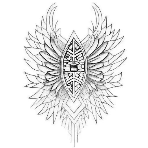 Pinstriped Guardian Angel