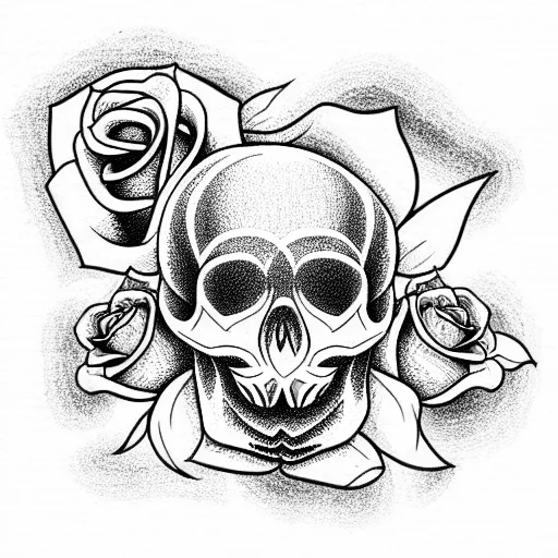 Skull And Roses