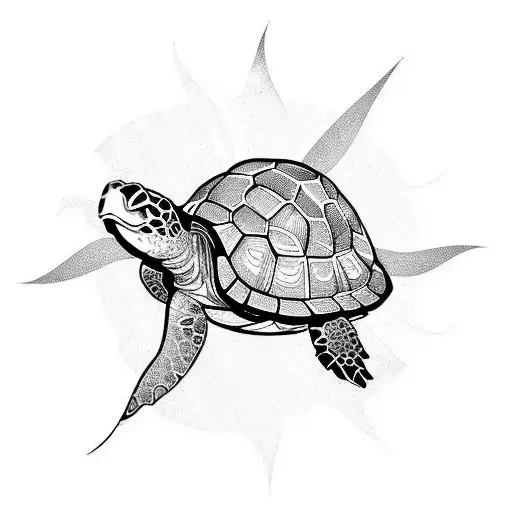 Turtle With Sun