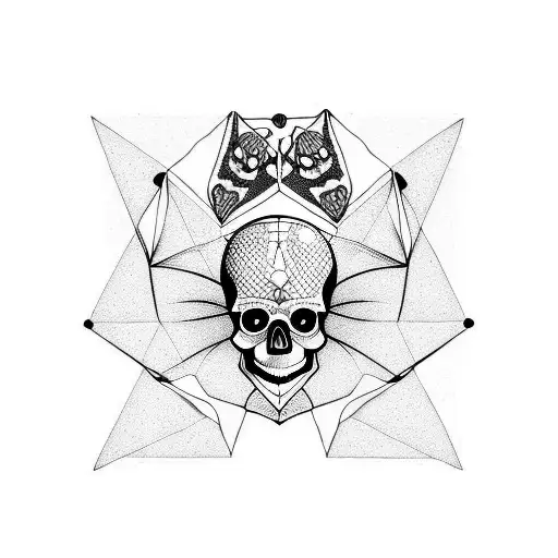 Skull Triangles Circles Moth Octopus