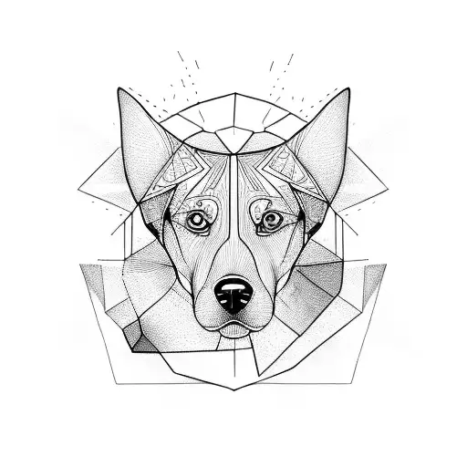 Triangle Shape With Dog