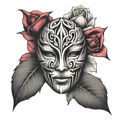Mask With Rose Petals
