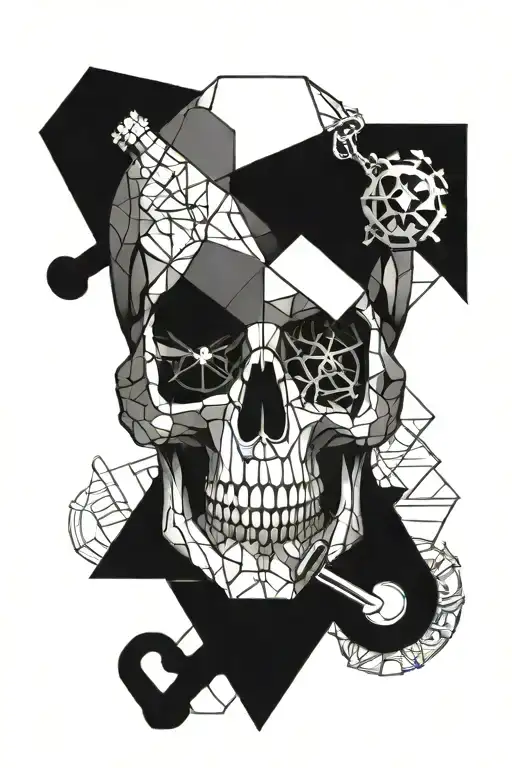 Skull With Keys