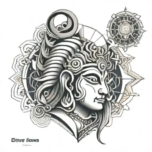 Arm Band With Lord Shiva And My Father Elements In It