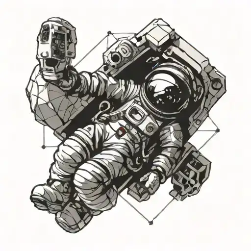 Astronaut Line Art
