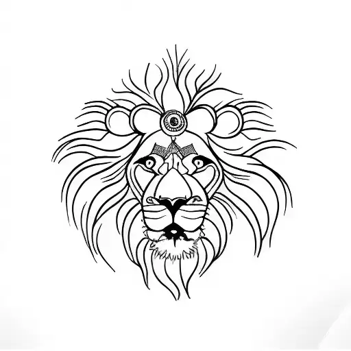 Lion In Golden Ratio