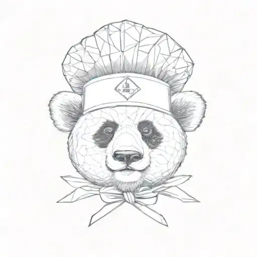A Panda Bear In A Chef's Hat