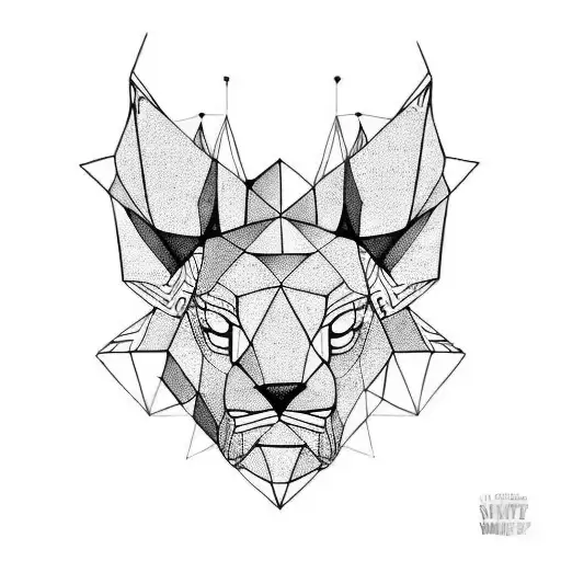 Animal Metade Geometrico