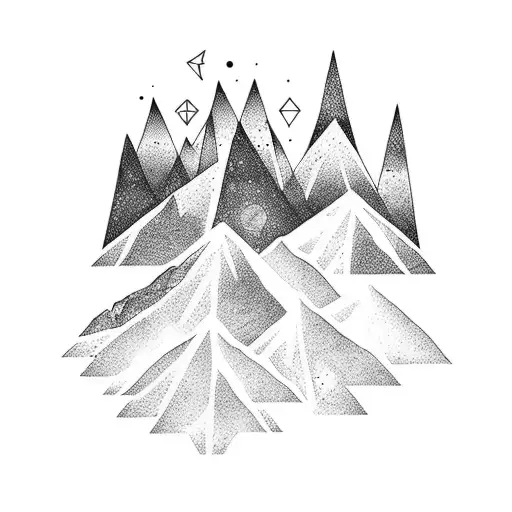 Galaxy Behind Mountain