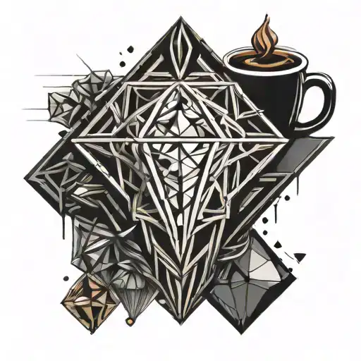 A Diamond Dripping With Coffee