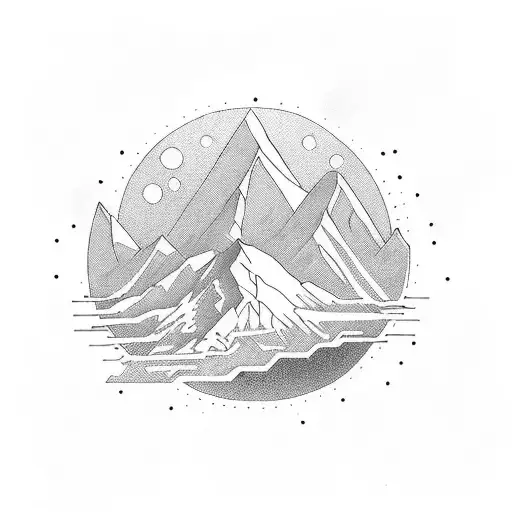 One Step At A Time Text With A Mountain