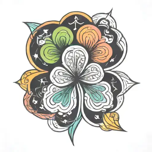 Four Leaf Clover In Color