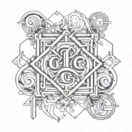 Combine The Initials Oe And Cg Together In One Symbol