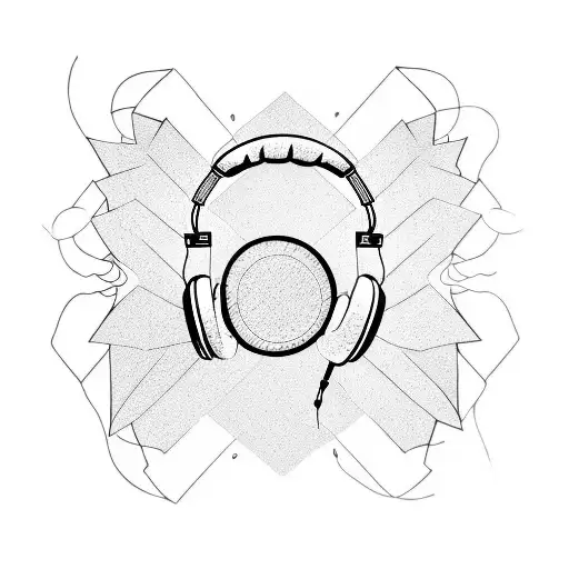 Flying Bird With Headphones On