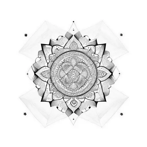 Mandala Tattoo On Shoulder Men About Nature & Moon